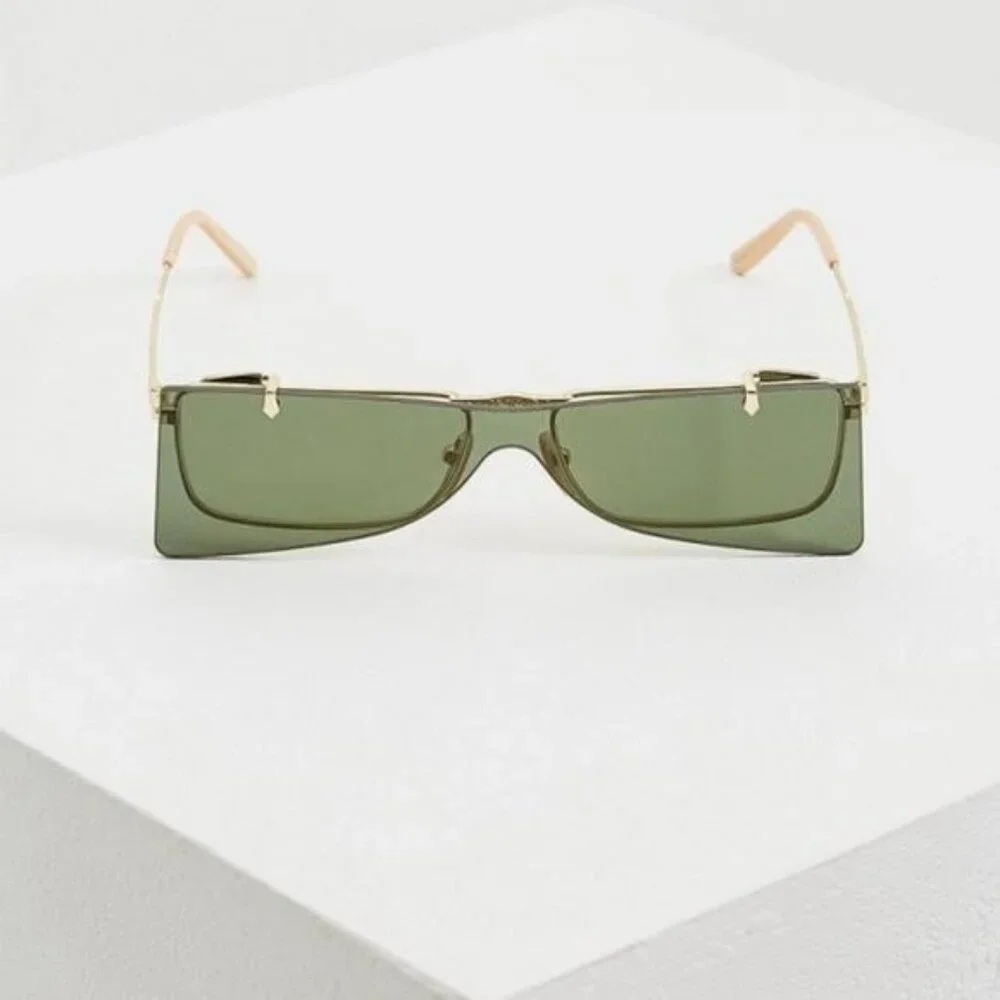 💯 Original GUCCI FLIPPING Rectangular Sunglasses / EYEGLASSES GG0363S 001